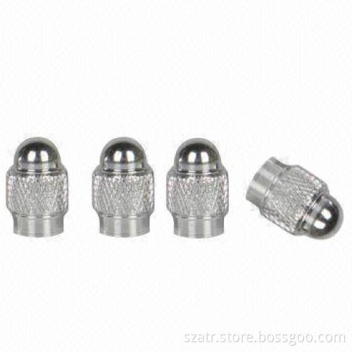 Tire Valve Caps, Made of Steel, Aluminum, Brass or Plastic Materials